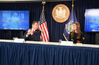 Photo Courtesy of the Governor's Office.
Governor Andrew M. Cuomo delivers briefing on Coronavirus pandemic.
Mariah Kennedy-Cuomo