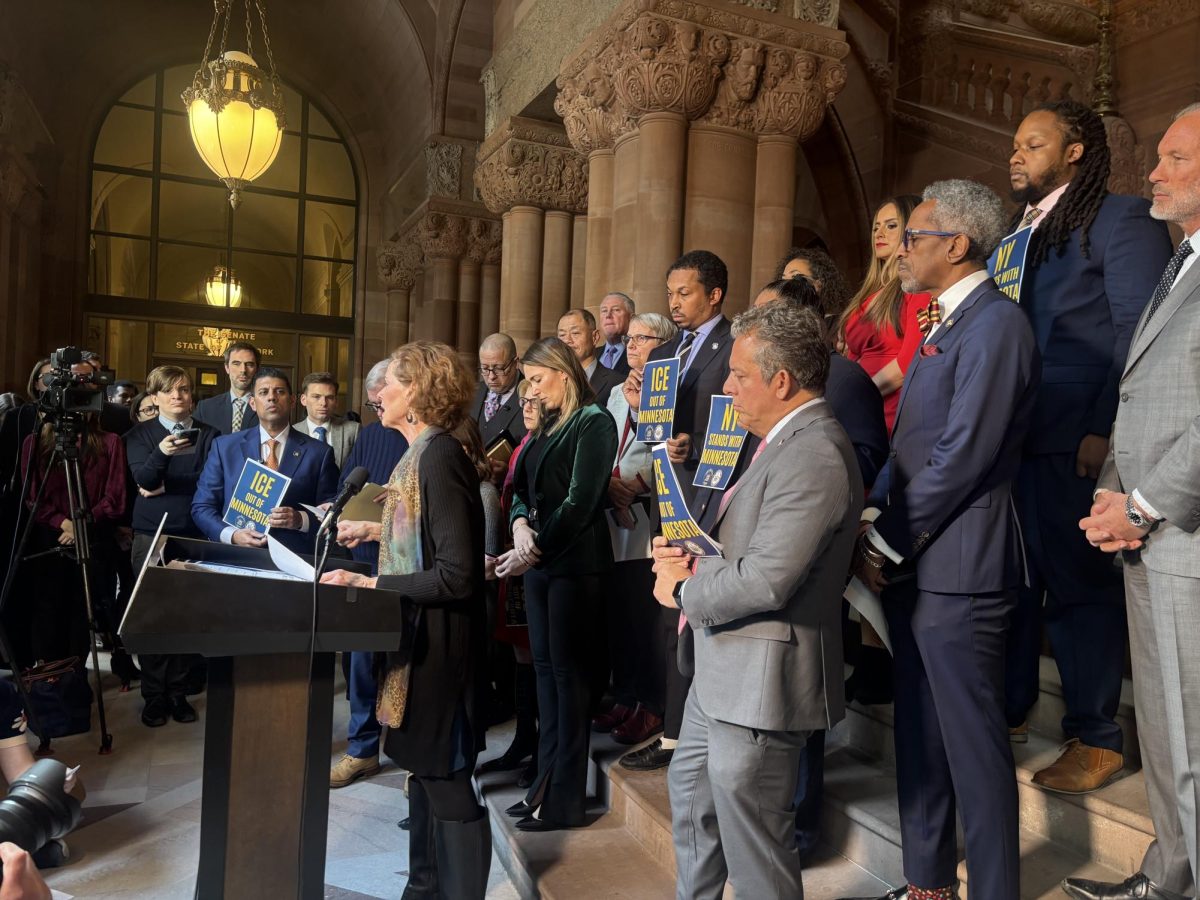 Feb.18 2026 press confrence in solidarity with Minnesota. 