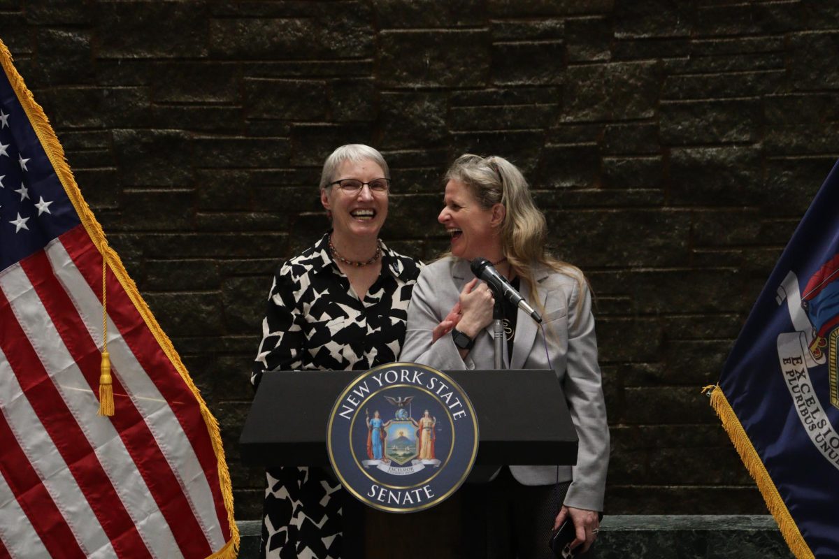 Senator Rachel May and Assemblymember Dr.Anna Kelly 